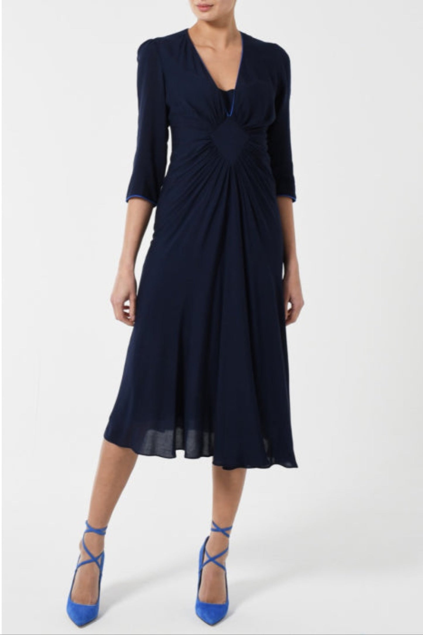 JESSIE DRESS | NAVY RAYON
