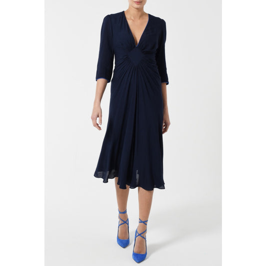 JESSIE DRESS | NAVY RAYON