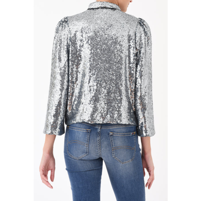LAURA JACKET | SILVER SEQUINS