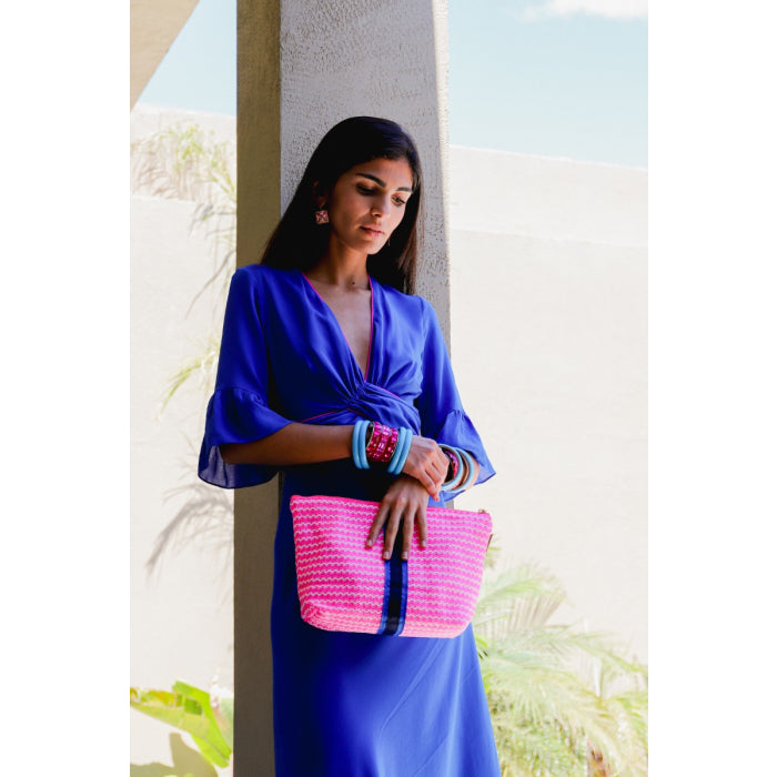 MILLIE DRESS | BRIGHT BLUE SILK GEORGETTE