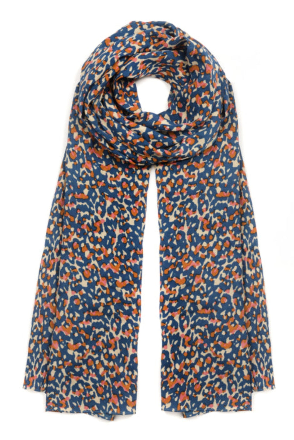 SILK SCARF | CLASSY LEOPARD PRINT TEAL