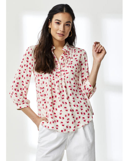 DELPHINE TOP | LARGE HIAWATHA PRINT