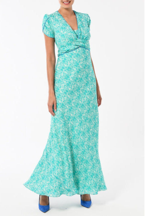 LONG MILLIE DRESS | FLUTTER PRINT