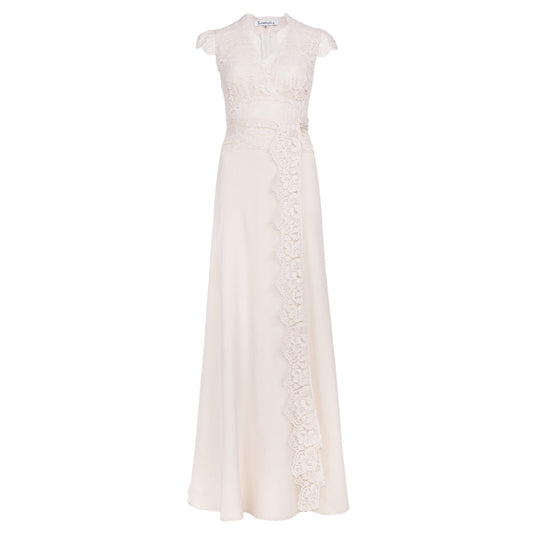 BRIDAL | LONG POPPY DRESS | LACE & SILK