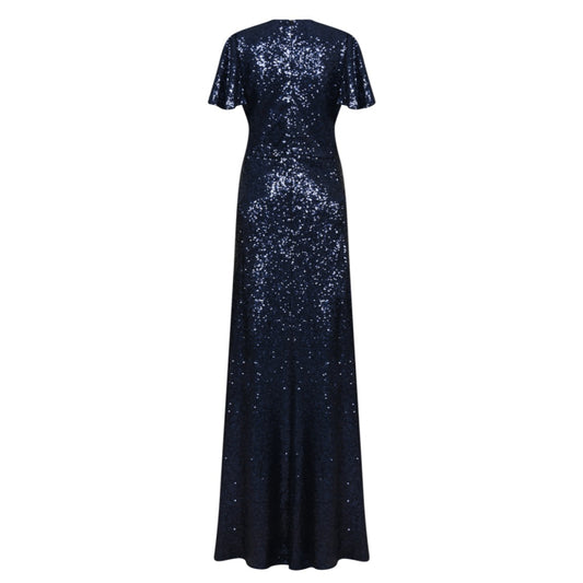LONG TAMMIM DRESS | NAVY SEQUINS
