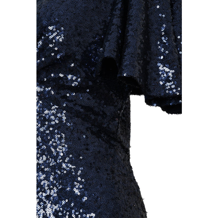 LONG TAMMIM DRESS | NAVY SEQUINS