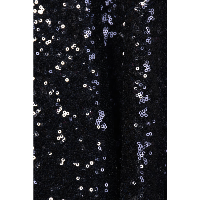 LONG TAMMIM DRESS | BLACK SEQUINS