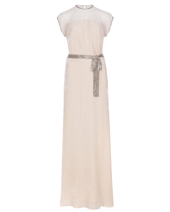 BRIDAL | LONG TATTI DRESS | VELVET AND SILK