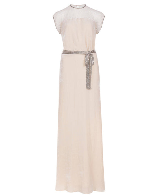 BRIDAL | LONG TATTI DRESS | VELVET AND SILK