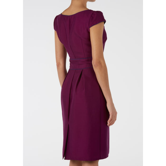 LONGER FLORENCE DRESS | SILK OTTOMAN