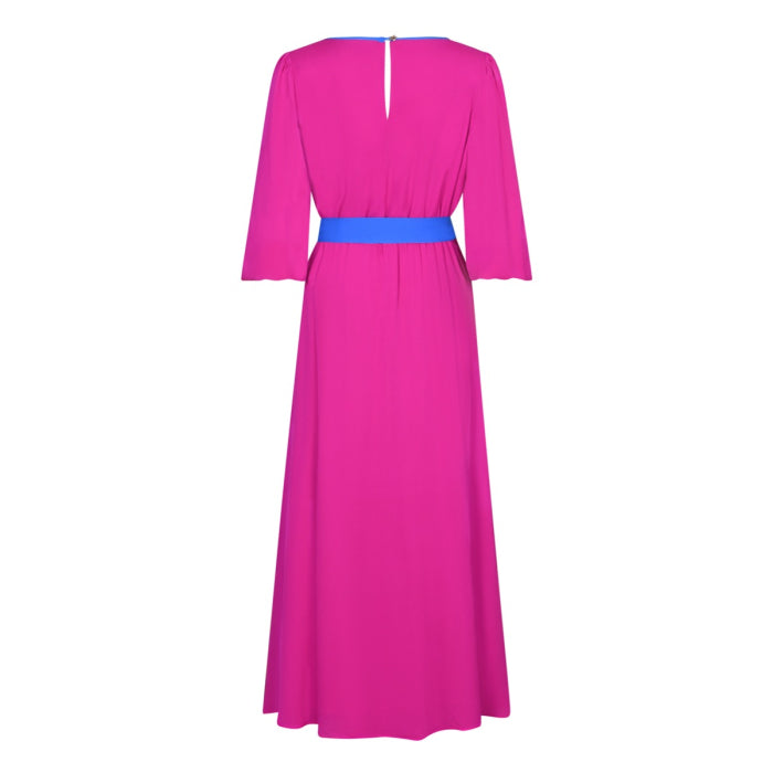 MIDI JOJO DRESS | HOT PINK SILK