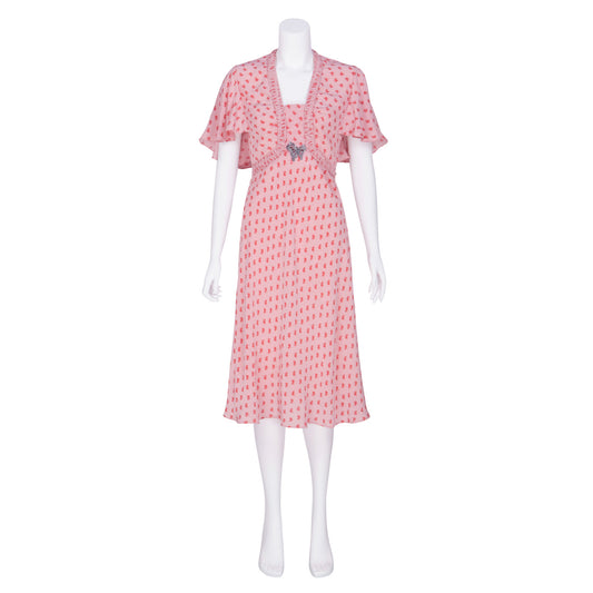 MIMA DRESS | PINK BUG PRINT