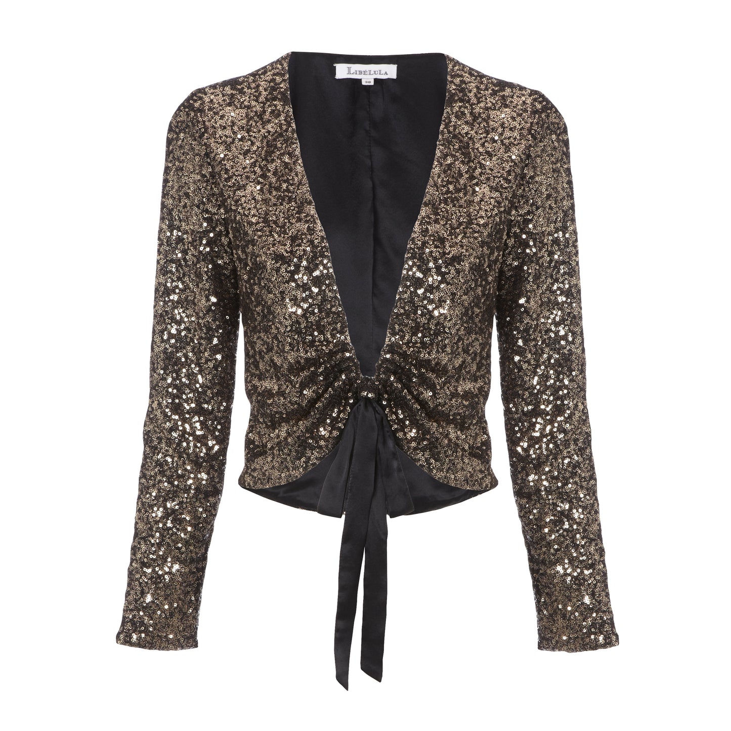 NINA WRAP | GOLD SEQUINS