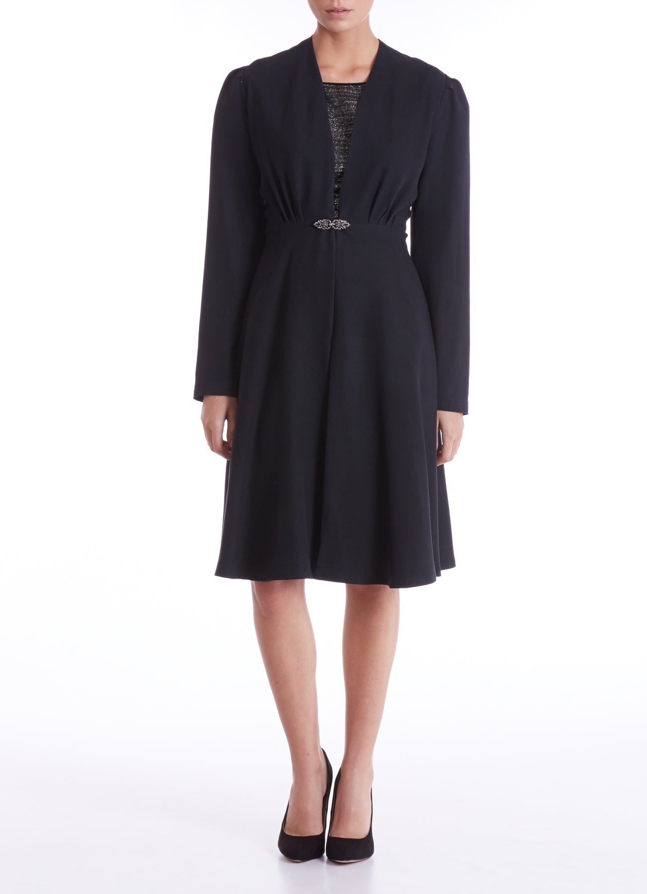 DULWICH COAT | BLACK SILK TWILL