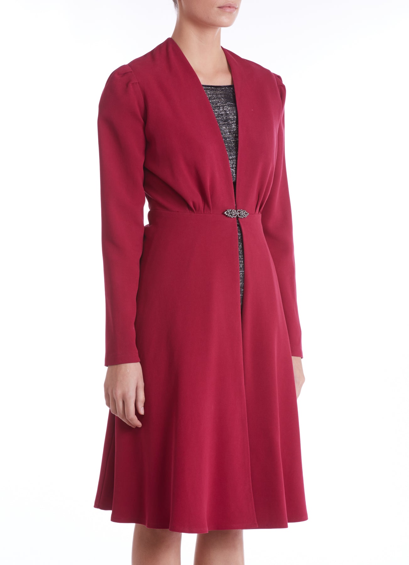 DULWICH COAT | BRIGHT RED SILK TWILL