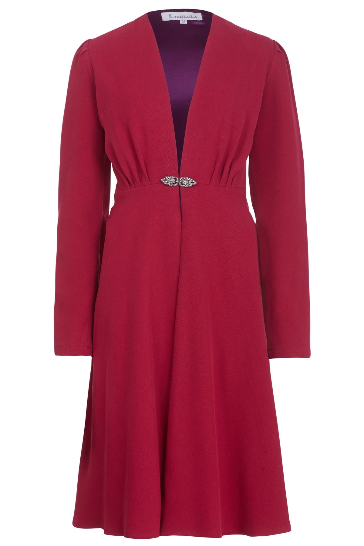 DULWICH COAT | BRIGHT RED SILK TWILL