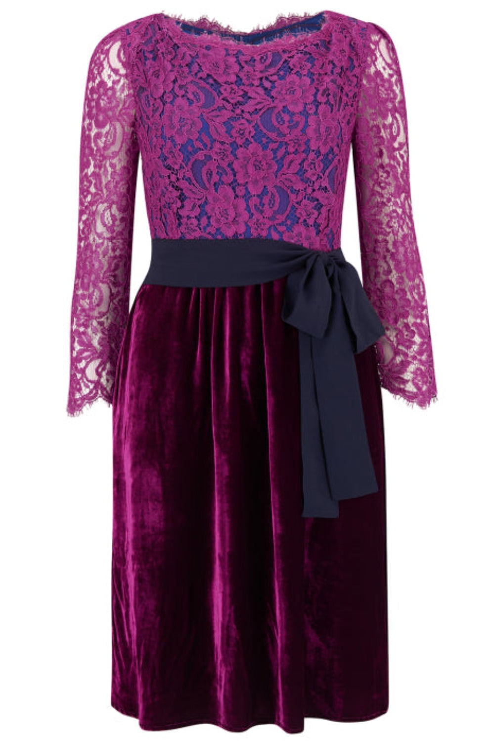 ROMY DRESS LACE VELVET – Libelula