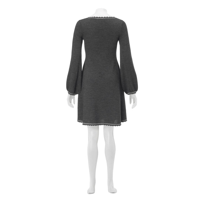 SCALLOPED DRESS | MERINO WOOL