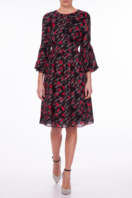 SLIWA DRESS | HUMMINGBIRD PRINT