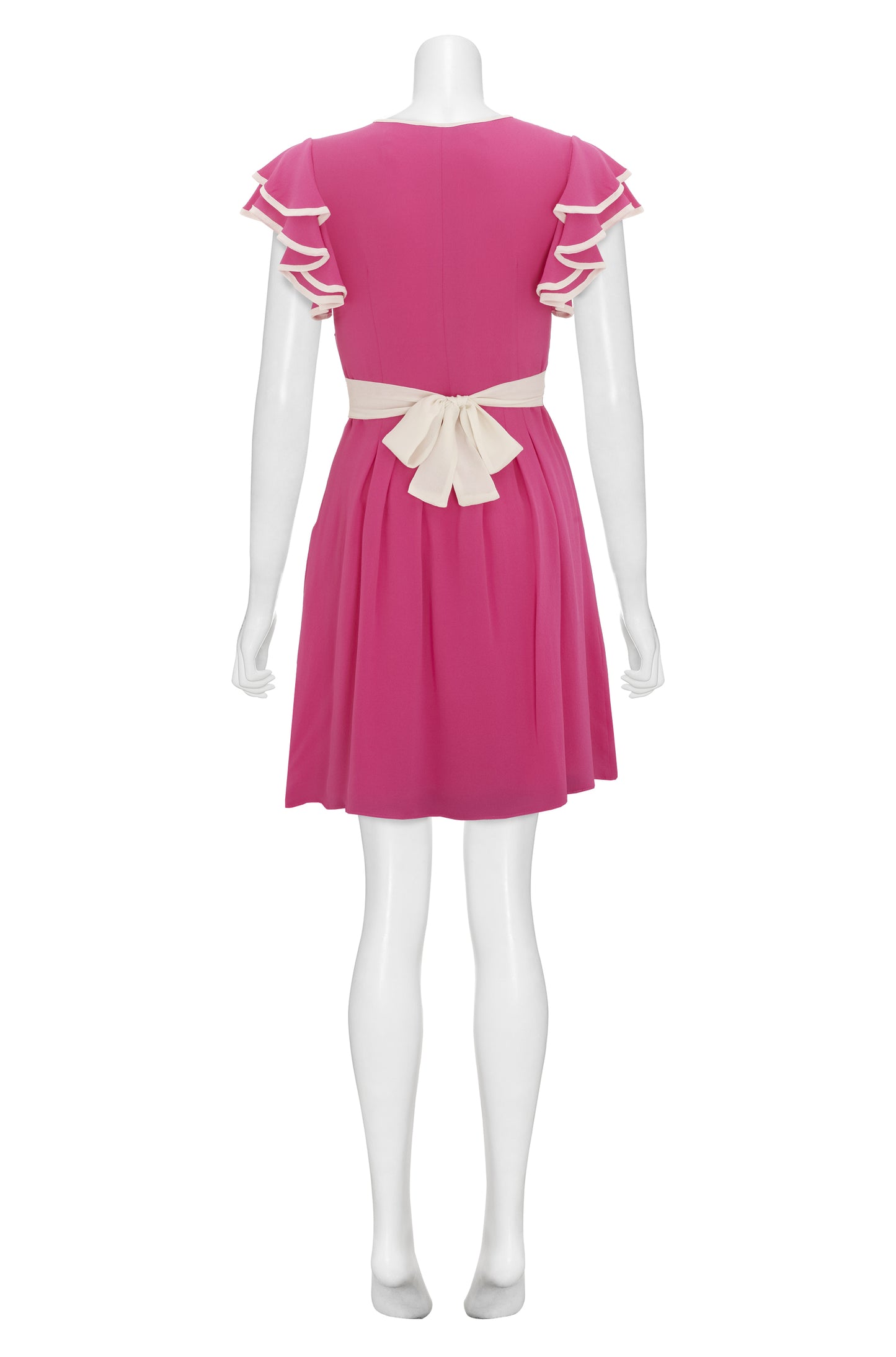 BEATRIX DRESS | PINK SILK GEORGETTE