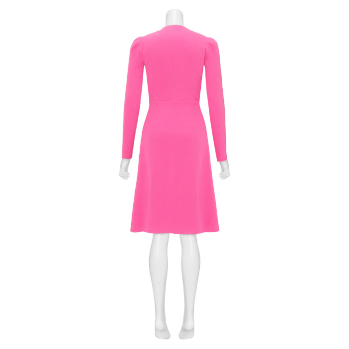 DULWICH COAT | HOT PINK SILK TWILL