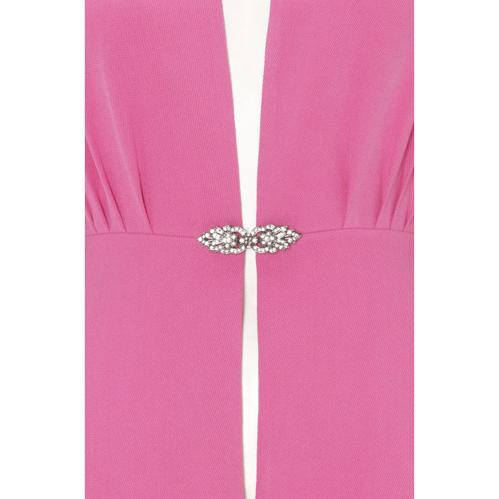DULWICH COAT | HOT PINK SILK TWILL