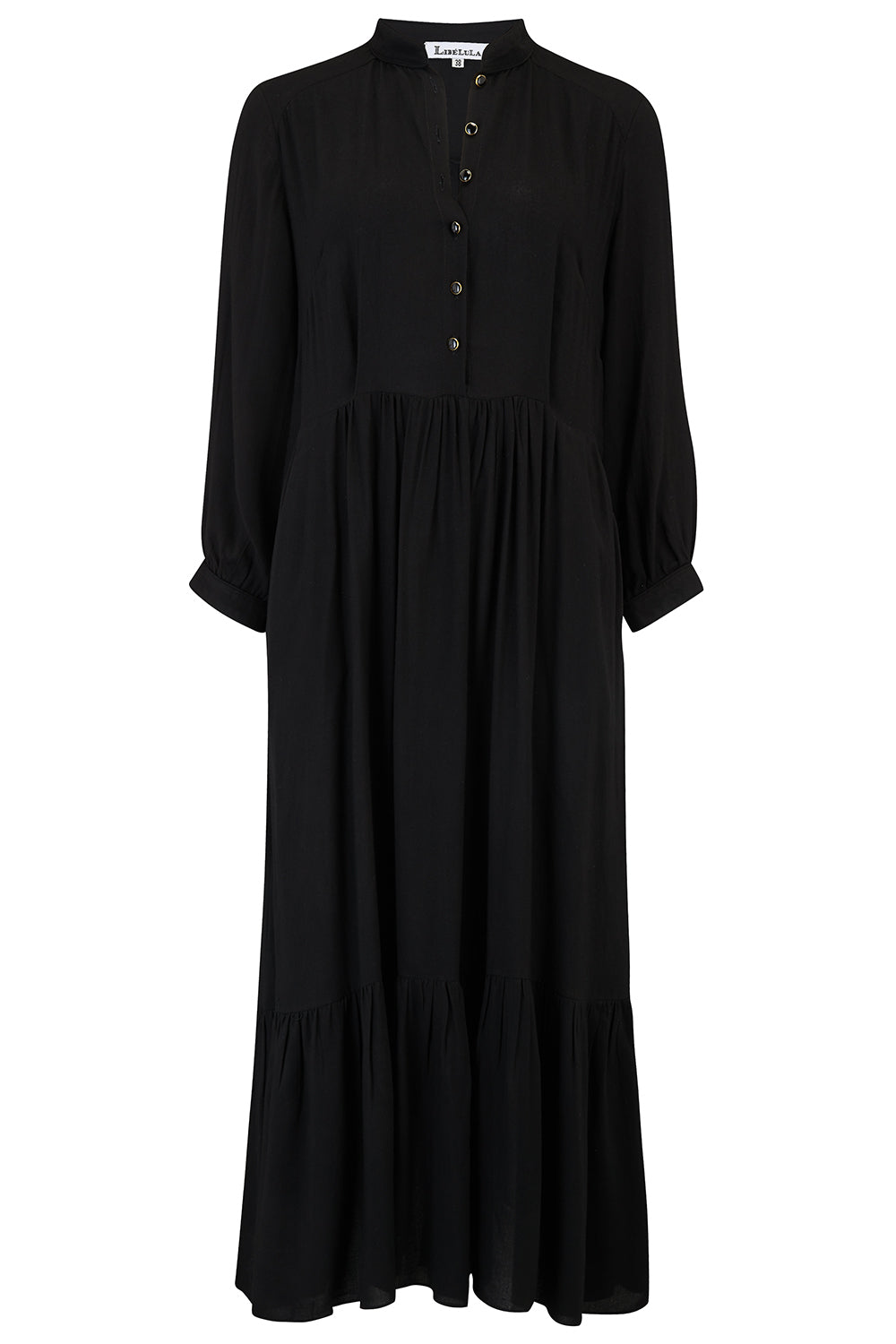 ANASTASIA DRESS | BLACK RAYON