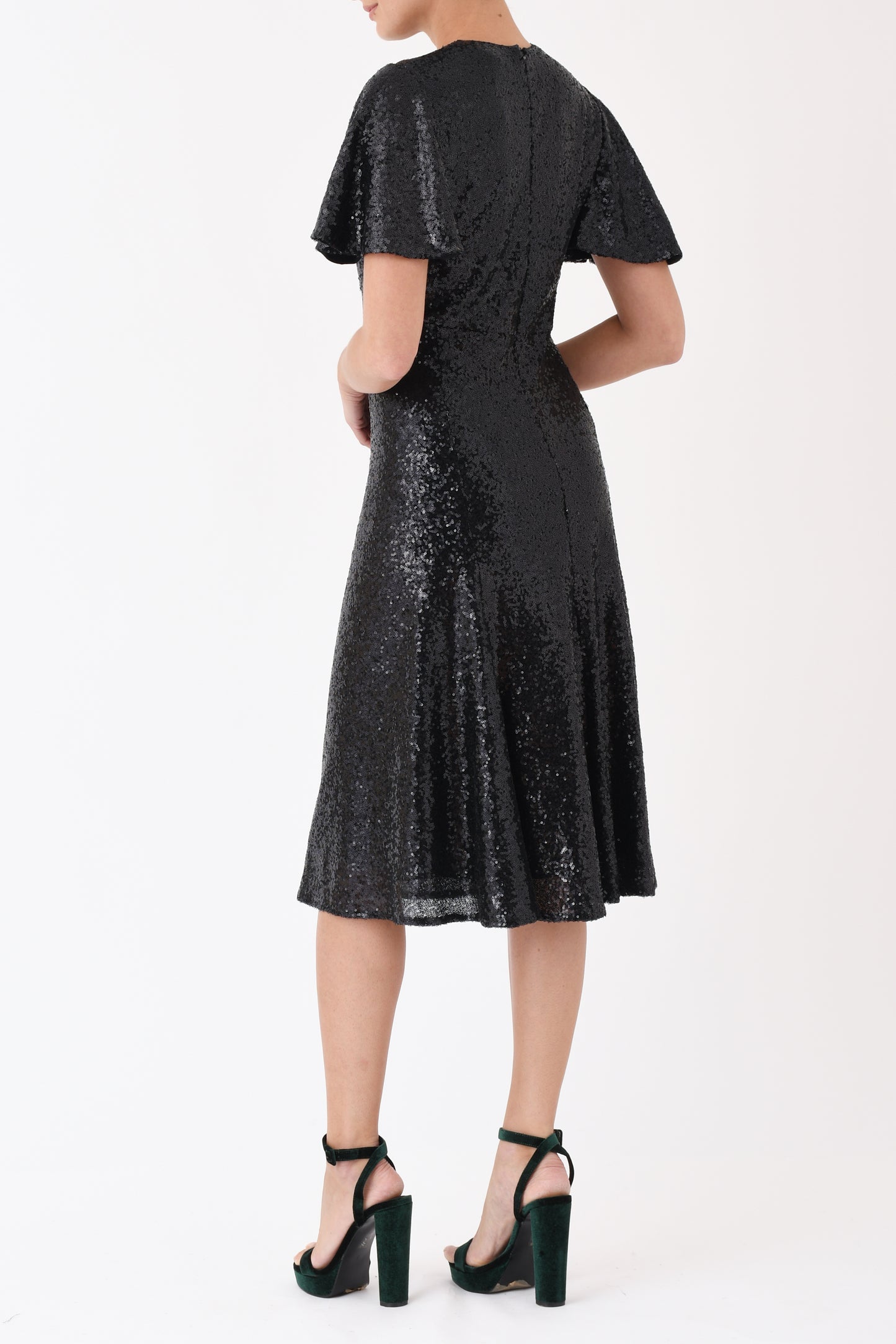 TAMMIM DRESS | BLACK SEQUINS