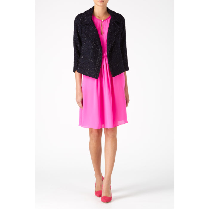 WOOLHAMPTON JACKET | NAVY SPARKLE BOUCLE