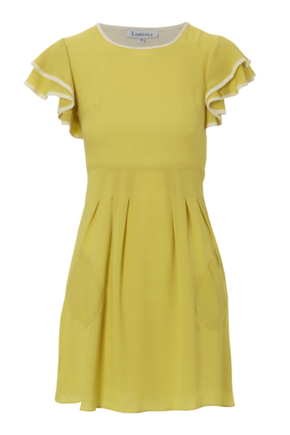 BEATRIX DRESS | YELLOW SILK GEORGETTE