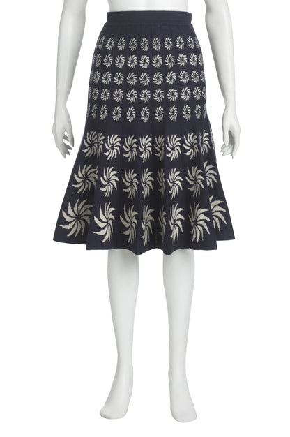PORTOBELLO SKIRT | NAVY AND CREAM