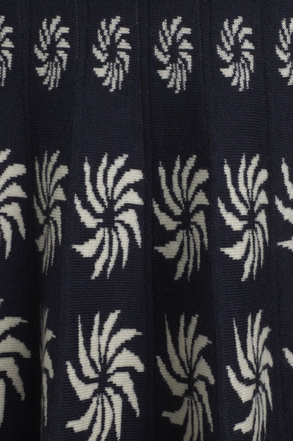 PORTOBELLO SKIRT | NAVY AND CREAM