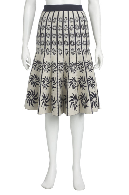 PORTOBELLO SKIRT | NAVY AND CREAM