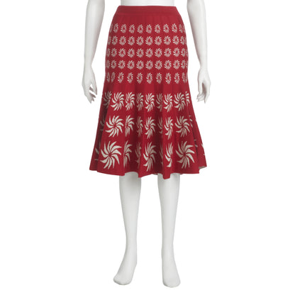 PORTOBELLO SKIRT - RED & CREAM