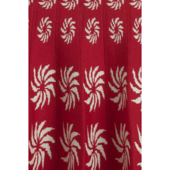 PORTOBELLO SKIRT - RED & CREAM