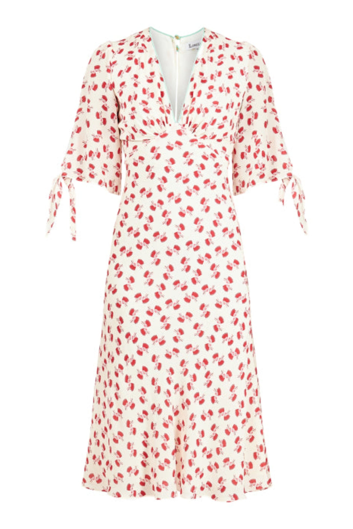 TAMARA DRESS | CREAM/RED HIAWATHA PRINT