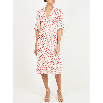 TAMARA DRESS | CREAM/RED HIAWATHA PRINT