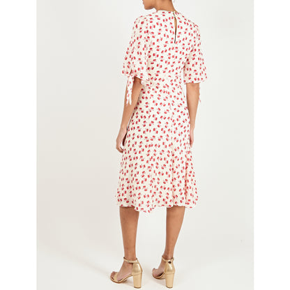TAMARA DRESS | CREAM/RED HIAWATHA PRINT