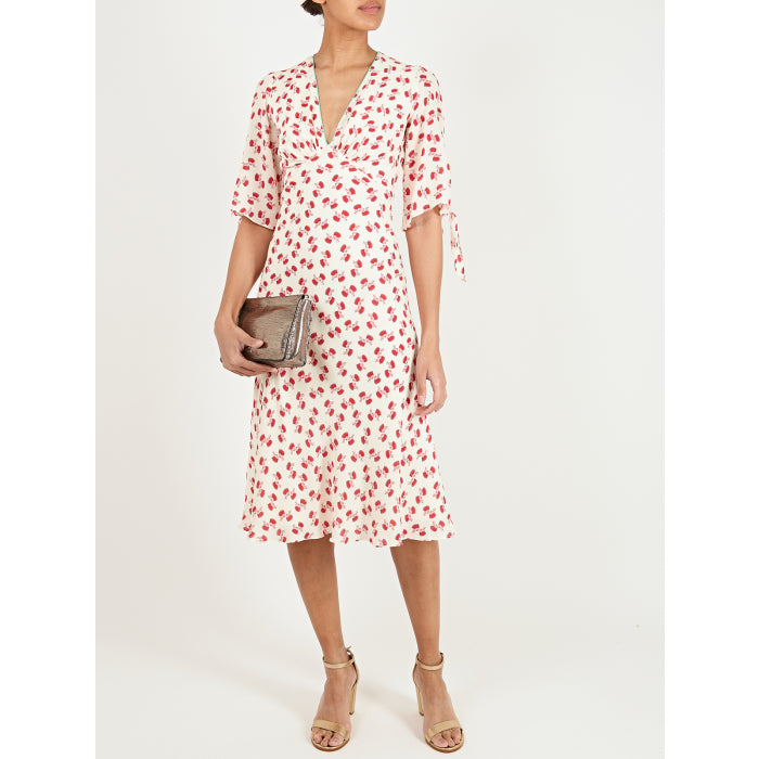 TAMARA DRESS | CREAM/RED HIAWATHA PRINT