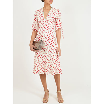 TAMARA DRESS | CREAM/RED HIAWATHA PRINT