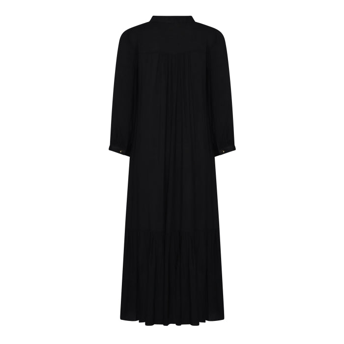 CLAUDE DRESS | BLACK RAYON