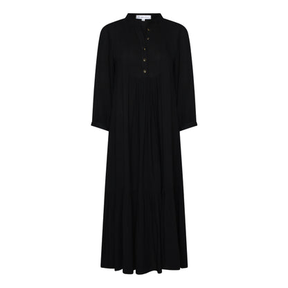 CLAUDE DRESS | BLACK RAYON