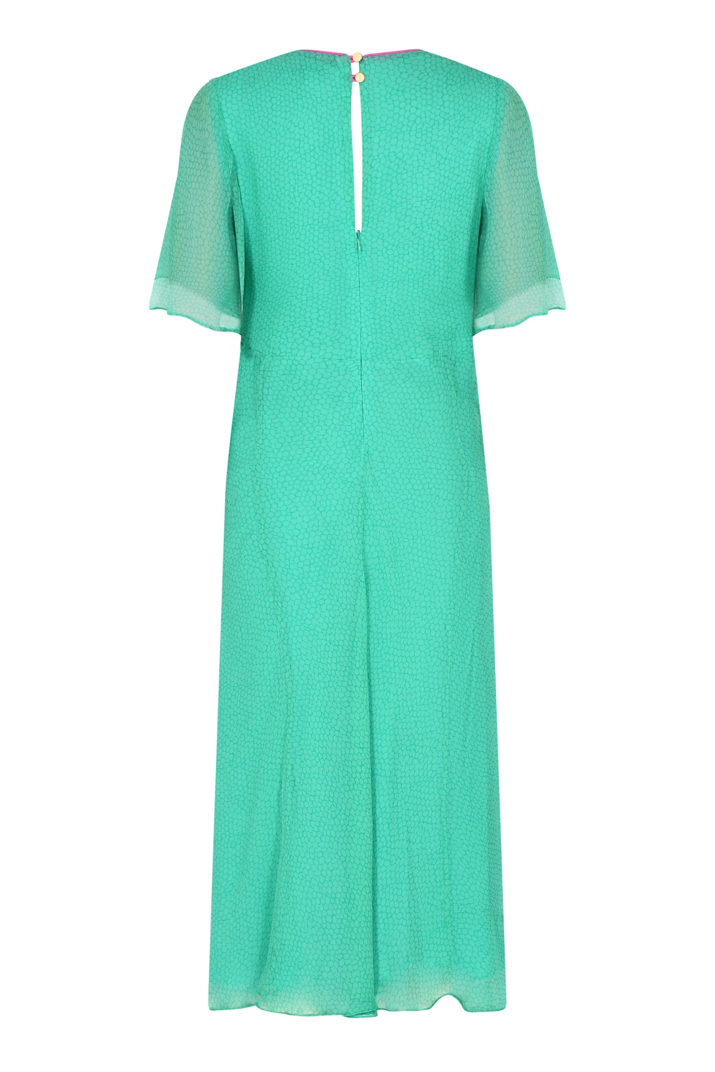 JESSIE DRESS | GREEN ORGANIC PRINT