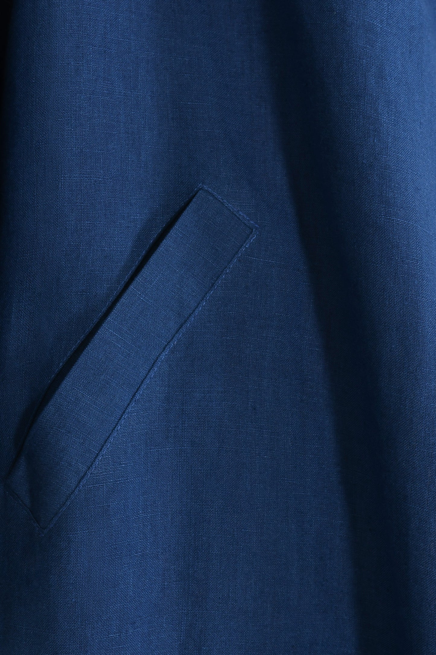 WOOLHAMPTON COAT | BLUE LINEN