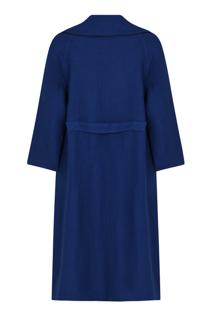 WOOLHAMPTON COAT | BLUE LINEN