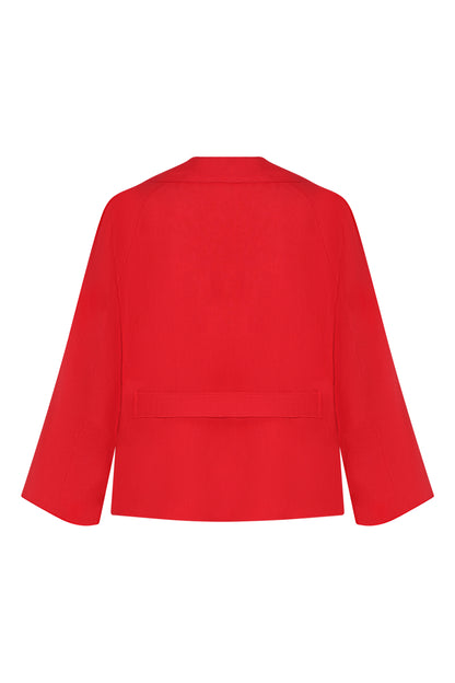 WOOLHAMPTON JACKET | RED LINEN
