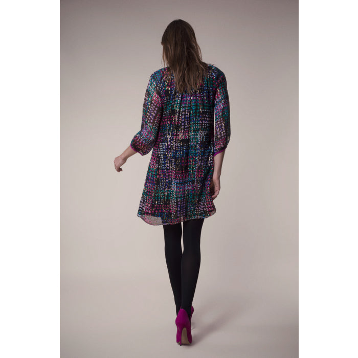 HARTFORD DRESS | GOLDEN DOTTY SILK