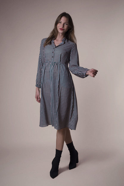 SHORT ANASTASIA DRESS | RAZOR PRINT