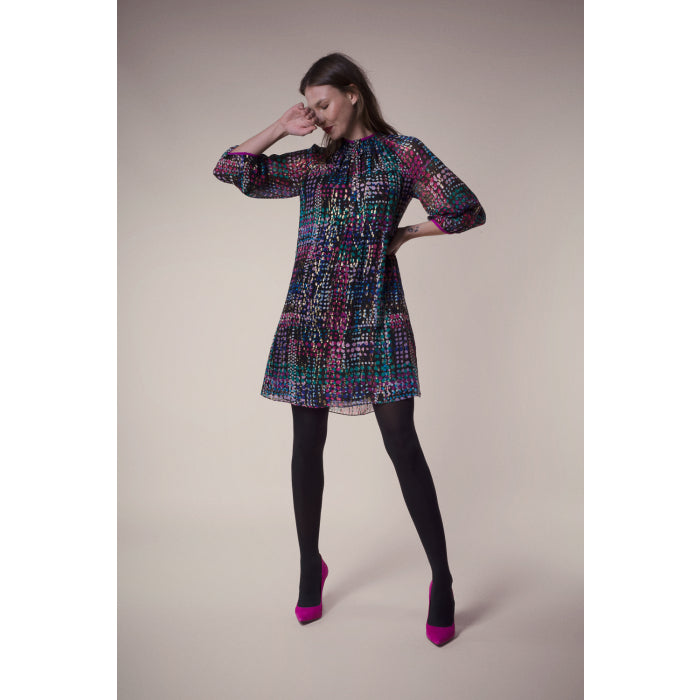 HARTFORD DRESS | GOLDEN DOTTY SILK