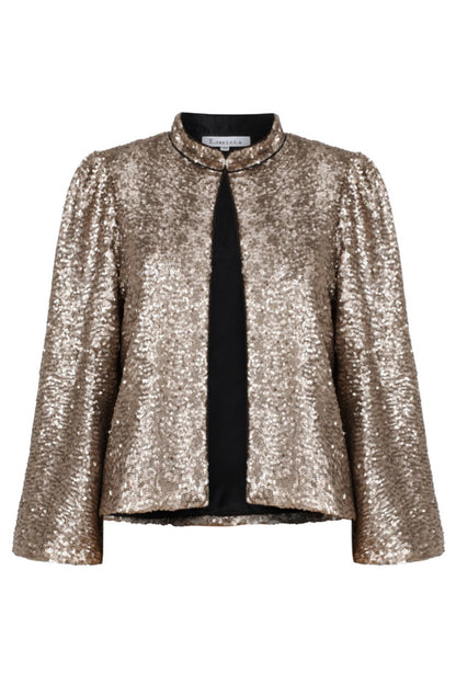 LAURA JACKET | PALE GOLD SEQUINS